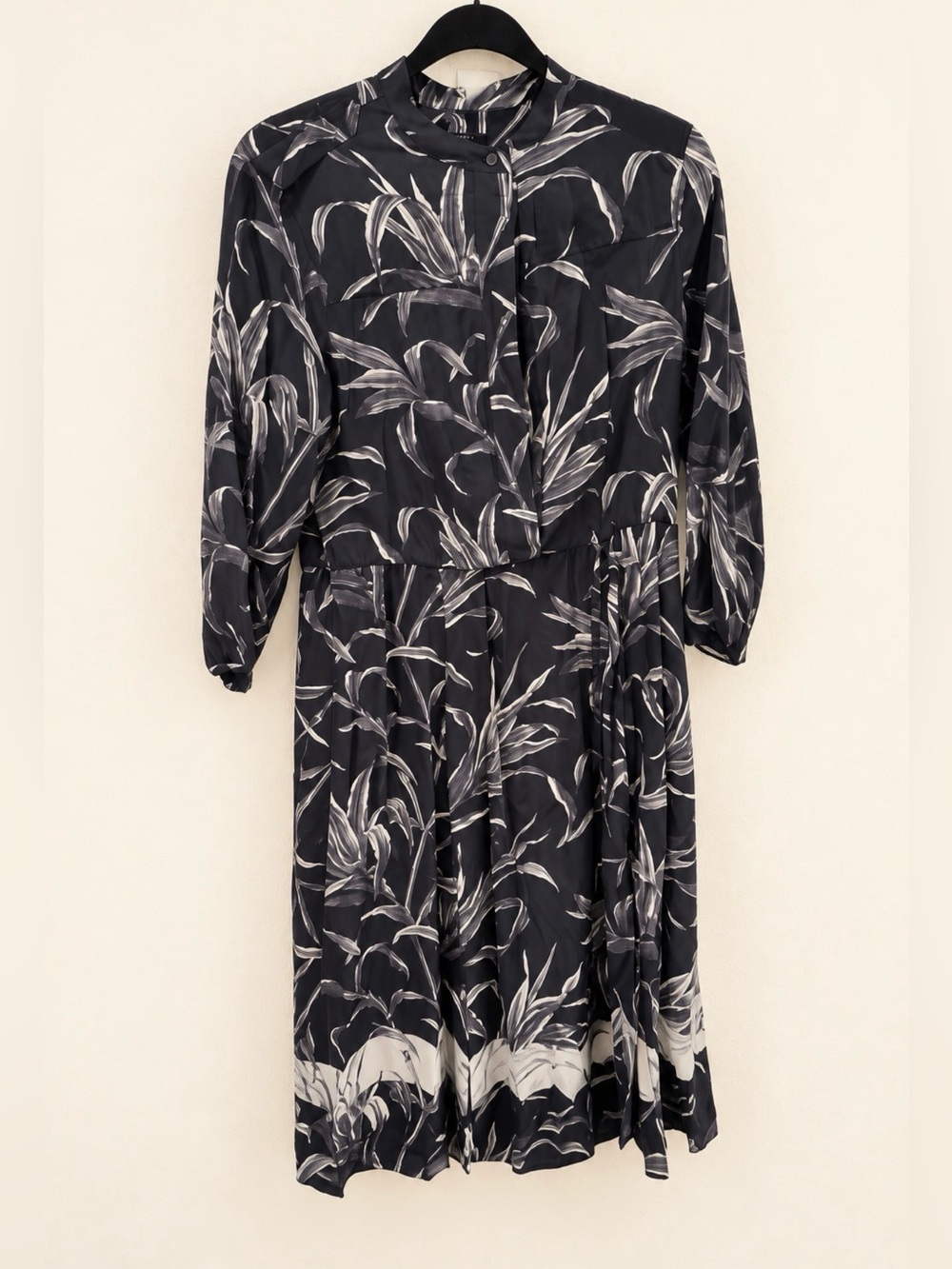 All Saints Black and White Floral Dress Size 6